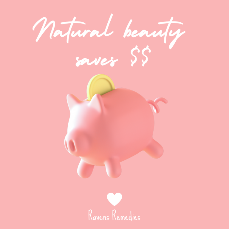 pink piggy bank natural beauty saves you money