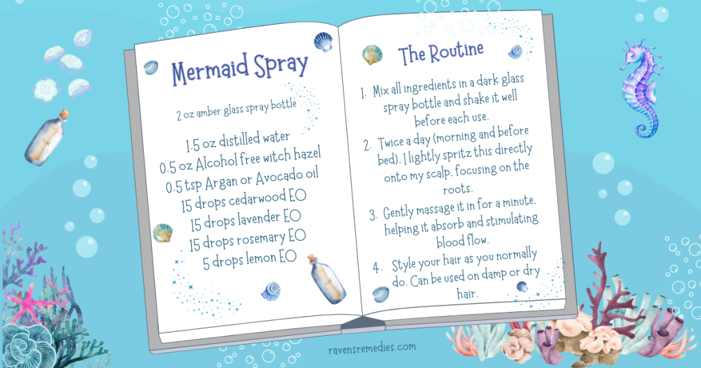 Mermaid spray recipe